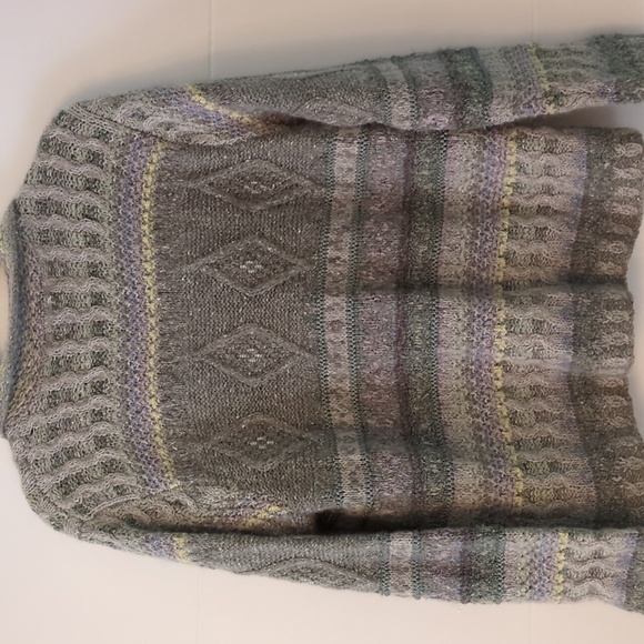 Sigrid Olsen Hand Knitted Silk Mix Button Down Granny'sCore Embellished Cardigan - Picture 8 of 10